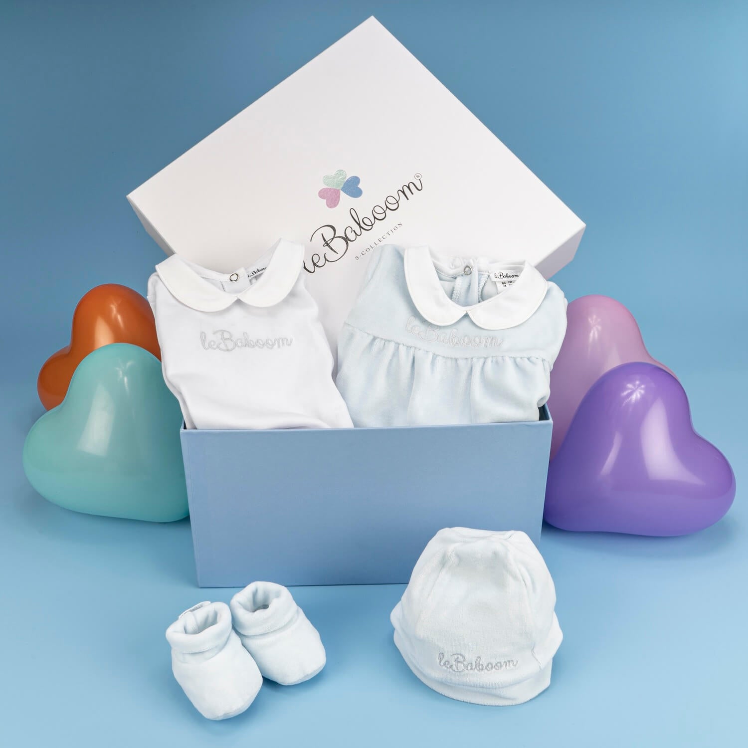 Baby Box Essenziale Regalo di Nascita Celeste – leBaboom